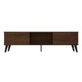 Designed To Furnish Doyers Mid-Century Modern TV Stand in Nut Brown, 19.69 x 70.87 x 14.97 in. DE2616329